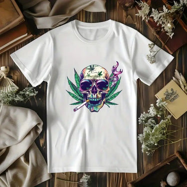Skull Leaf Iron-on Transfer